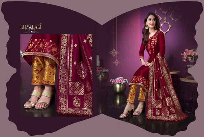 Meenakri Vol 3 By Lily And Lali Readymade Suits Catalog
